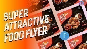 'How to design a food flyer in pixellab in 2022 ll Pixellab Tutorial
