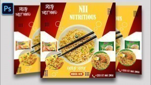 'How to Design FOOD FLYER in Photosho | Photoshop Tutorial'