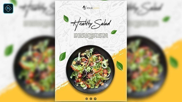 'Food Flyer Design Photoshop CC Tutorial'