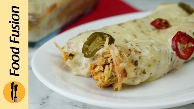 'Jalapeno Chicken Enchiladas Recipe by Food Fusion'