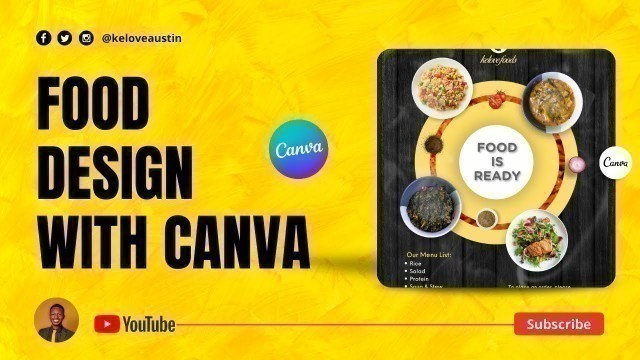 'How to create a Food Flyer in Canva'