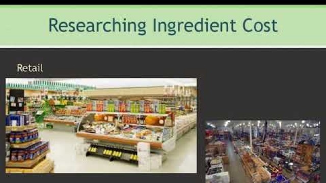 'Food Costing 3 of 5: Ingredient Costs'