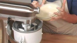 'KitchenAid Stand Mixer Ice Cream Maker Attachment'