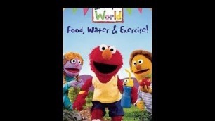 'Closing To Elmo World Food Water & Exercise 2005 VHS US HQ'