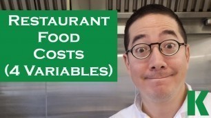 'Food Cost: 4 Important Variables (EXPLAINED)'