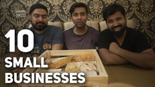 '10 SMALL BUSINESSES | FOOD VLOG |'