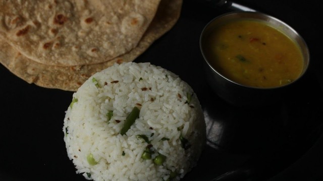 'Less than 500 calories diet lunch combo for weight loss | Lunch menu  | Jeera rice | Moong dal curry'