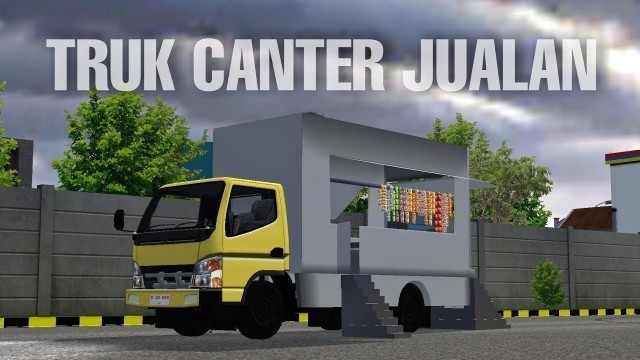 'CANTER FOOD TRUCK | MITSUBISHI CANTER JUALAN | MOD BUSSID'