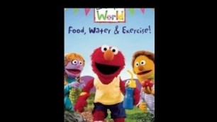 'Opening to Elmo\'s World Food, Water & Exercise 2005 VHS'