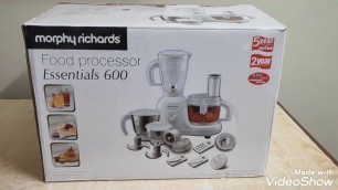 'Morphy Richards Food Processor Essential 600 Unboxing'