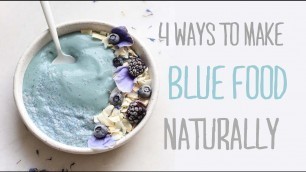 'HOW TO: 4 Natural Blue Food Dye Methods 