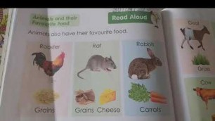 'STD:- Jr.kg.    Sub:-EVS.   Topic:-Animals and their favourite food'