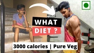 'Full Day of Eating (3000 Calories)| VEG HOMEMADE FOODS to Gain Weight'
