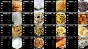 'Popular Indian healthy foods & calories | Calorie count for weight loss | Weight loss | Lose weight'