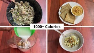 '5 Really Easy Meal Options for Weight Gain / Bulking !! ( 1000+ Calories ) 