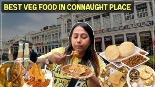 'Best Veg Street Food in Connaught Place | Chole Bhature,Rajma Chawal & more | Delhi Food Series Ep-1'