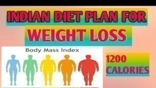 'Weight loss diet plan|1200 Calories diet chartfor weight loss|Indian meal plan|Dr.Krupa Malkan'
