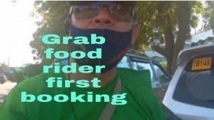 'Grab food rider first booking in jollibee'