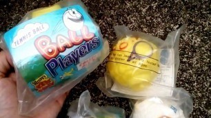 '90s FAST FOOD TOYS! Cheaptoyman Takes a Look at Some Wendy\'s Ball Players (Like Madballs) July 2020'