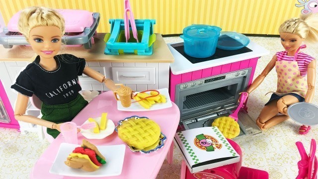 'Barbie Doll Kitchen Toys Fast Food Shop Toys Barbie Oven Toys Barbie Tidy Fast Food Shop'