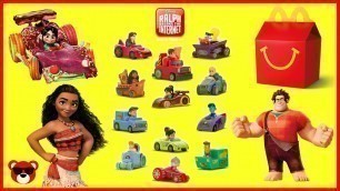 'RALPH BREAKS THE INTERNET 2018 Fast Food Toys from Happy Meal with Moana and Wreck it Ralph Cars'