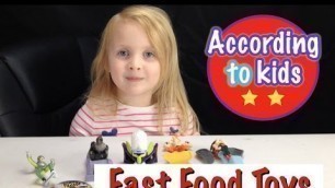 'Fast Food Toys According to Kids'