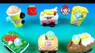 'SING 2 McDONALD\'S HAPPY MEAL TOYS VS MINIATURE FOOD FAST FOOD RACERS WENDY\'S COLLECTION 2022 X 1990'