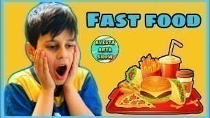 'Fast Food Toys For Kids Videos | Avesta and Arta Playing the Fast food with Fun'