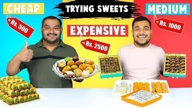 'Trying Sweets Of Every Budget | Indian Sweets Comparison | Cheap Vs Expensive Food | Viwa Food World'