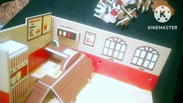 'a fast food restaurant | puzzle | 3D | toys'