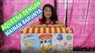 '#REVIEW Unboxing Cooking Play Set Shop Fast Food Toys'