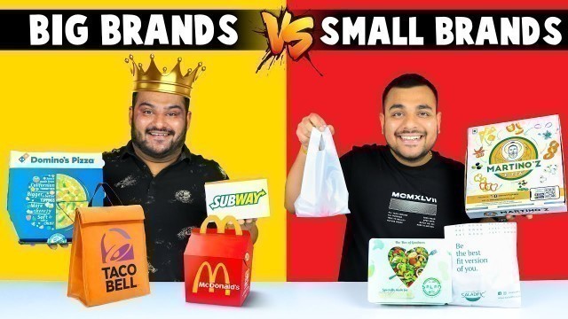 'Small Brands Vs Big Brands Food Comparison | Food Challenge | Viwa Food World'