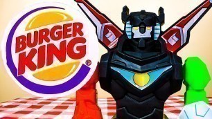 'Fast Food Toys Burger King Voltron 2017 complete set kid meal toys toy review'