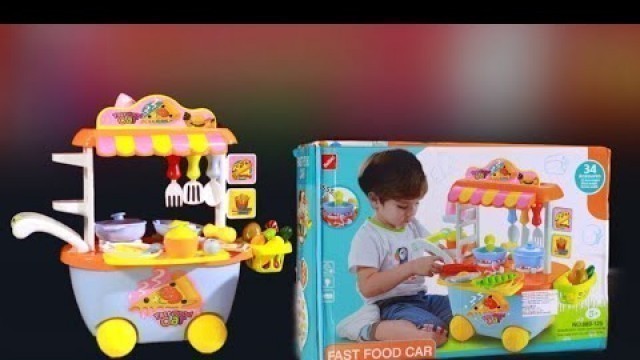 'Fast Food Car - Unboxing and Test Peephole View Toys'