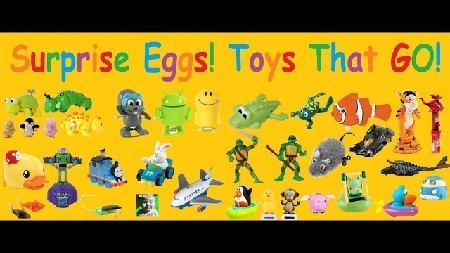 'Toys that GO! Disney~Ninja Turtles~Fast Food Toys~Bath Toys~Cars + More! Surprise Eggs!'