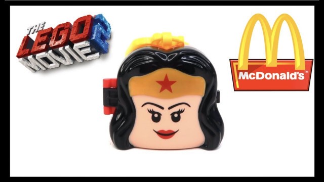 '2019 THE LEGO MOVIE 2 Wonder Woman  McDONALD\'S HAPPY MEAL TOYS fast food review'