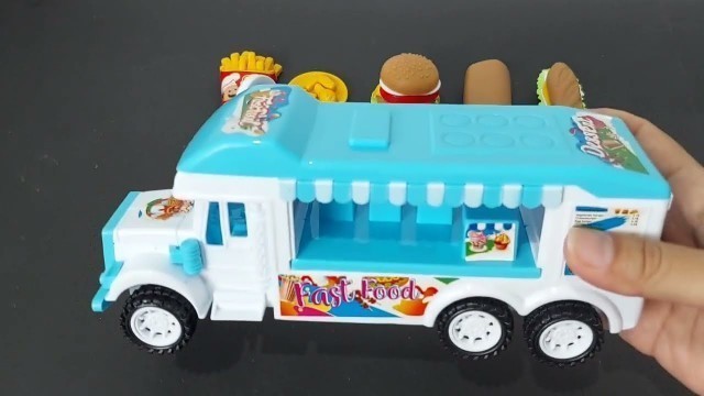 'Unboxing Mini Food Toys, Unboxing Toys Miniature Fast Food Truck'