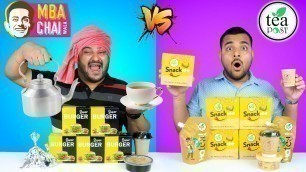 'MBA Chai Wala Vs Tea Post Food Comparison | Food Review | Food Eating Challenge | Viwa Food World'