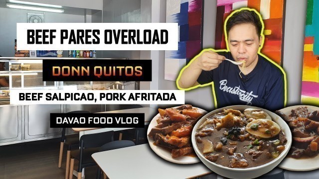 'Beef Pares Overload | Donn Quitos | Leveled Up Karinderia in Davao | Davao Food Vlog'