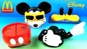 'McDONALD\'S BUILD A MICKEY MOUSE HAPPY MEAL TOYS DISNEY DISNEYLAND PARIS FRANCE EUROPE KIDS 1999 SET'