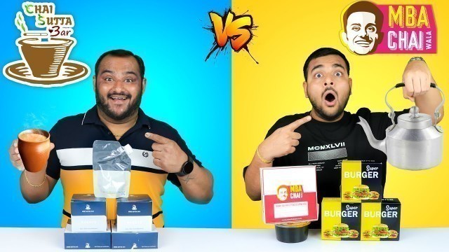 'MBA Chai Wala & Chai Sutta Bar Food Comparison | Food Review | Food Challenge | Viwa Food World'