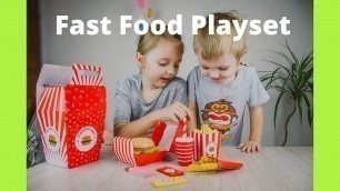 'Fast Food Playset - Fast Food Toys Review | Hamburger Toys'