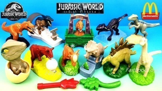 '2018 McDONALD\'S JURASSIC WORLD FALLEN KINGDOM DINOSAUR HAPPY MEAL TOYS INCREDIBLES 2 FULL WORLD SET'