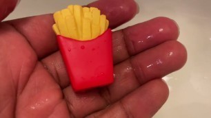 'Unpackaging Bath Bombs with Fast Food Toys inside handmade by Relaxcation'