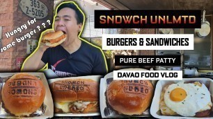 'Sandwich Unlmtd Davao | 100% Pure Beef Patty | Best Sandwich in Davao? | Davao Food Vlog'