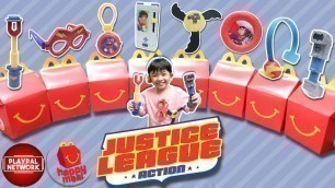 'Justice League Action 2018 McDonald\'s Happy Meal Toys Complete Set | Fast Food Toys Review'