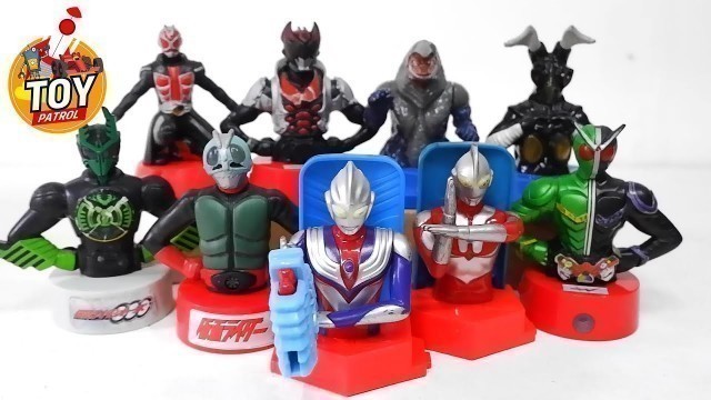 'KAMEN RIDER AND ULTRAMAN MC DONALDS HAPPY MEAL TOYS | FAST FOOD TOYS FOR KIDS | FAST FOOD TOY REVIEW'