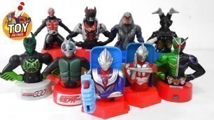 'KAMEN RIDER AND ULTRAMAN MC DONALDS HAPPY MEAL TOYS | FAST FOOD TOYS FOR KIDS | FAST FOOD TOY REVIEW'