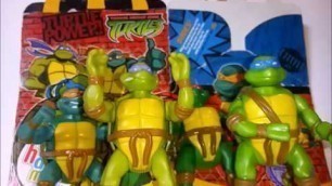 'REVIEW FIGURAS 2K3 - MCDONALD´S - TORTUGAS NINJA 2003 - FAST FOOD TOYS - NINJA TURTLES'