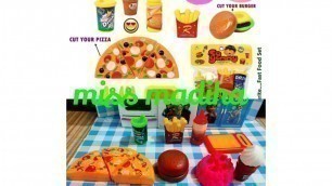 'New fast food toys Unboxing and review and etc with Miss madiha'